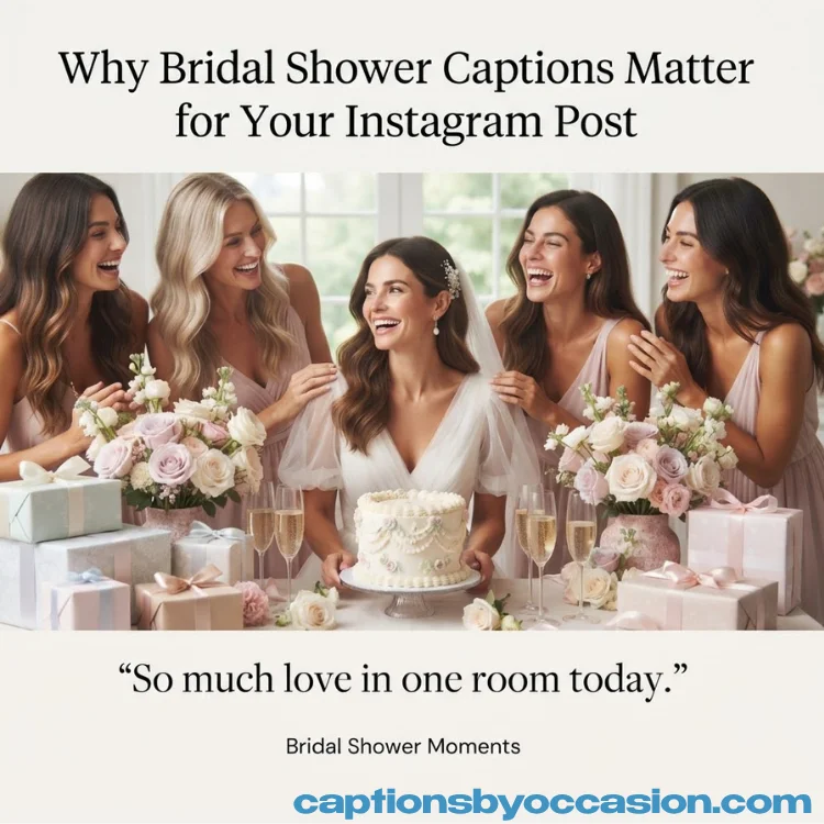 Why Bridal Shower Captions Matter for Your Instagram Post