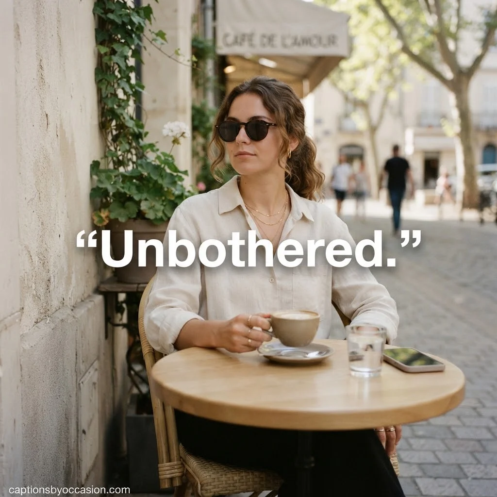 Best Short and Cool Nonchalant Instagram Captions