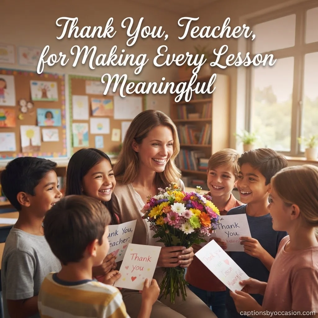Thankful Happy Teacher Day Captions for Instagram
