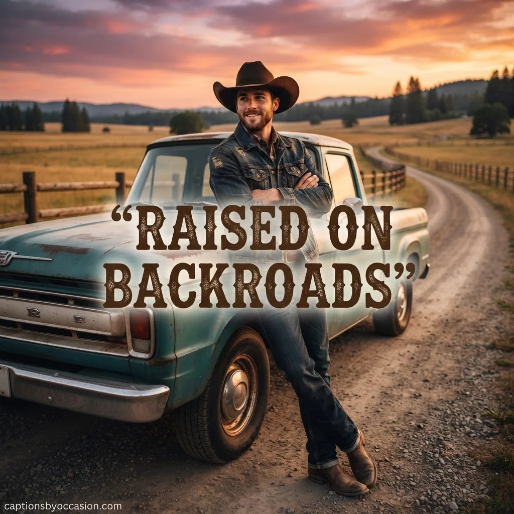 Country Captions for Sunsets, Travel and Small-Town Life