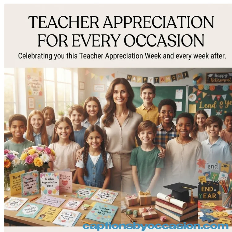 250+ Teacher Appreciation Captions for Instagram: Heartfelt, Funny & Inspiring