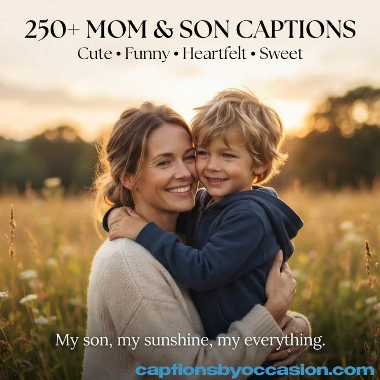 250+ Best Mom & Son Captions for Instagram: Cute, Funny, Heartfelt & Sweet Ideas