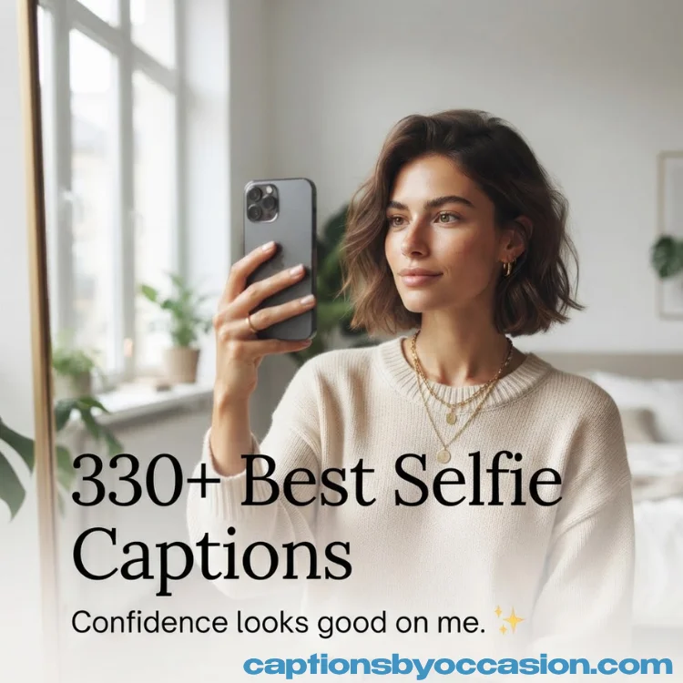 330+ Best Selfie Captions for Instagram: Funny, Cute, Short & Sassy Ideas