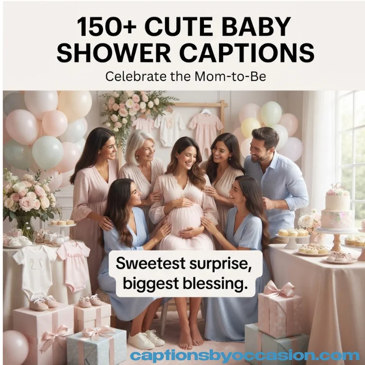 150+ Cute Baby Shower Captions for Instagram to Celebrate the Mom-to-Be