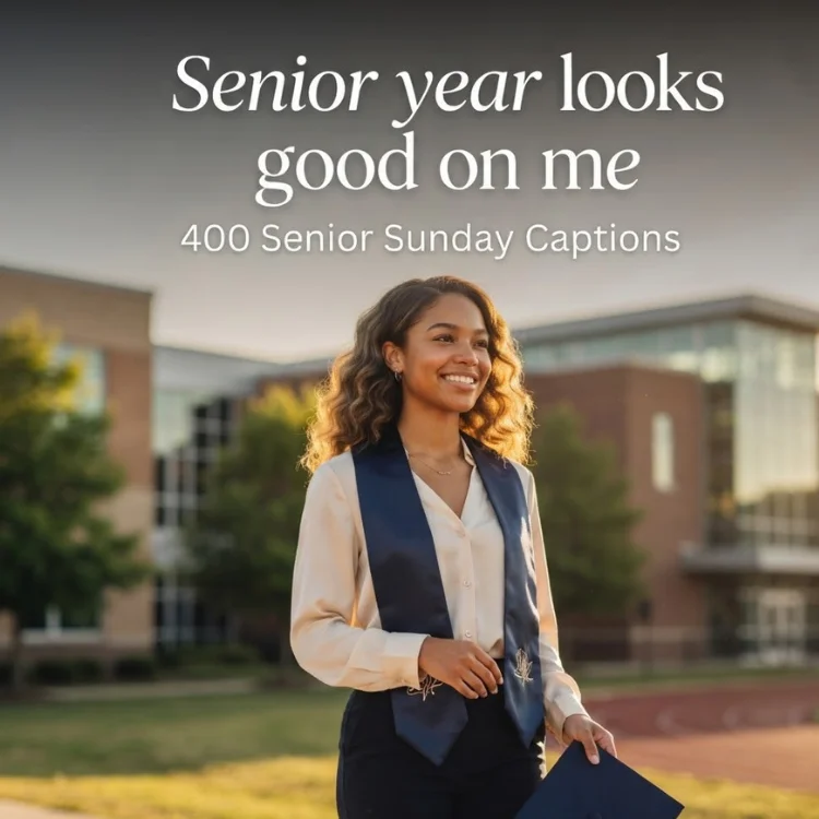 400 Senior Sunday Captions for Instagram: Funny, Cute, Proud & Perfect for Senior Year