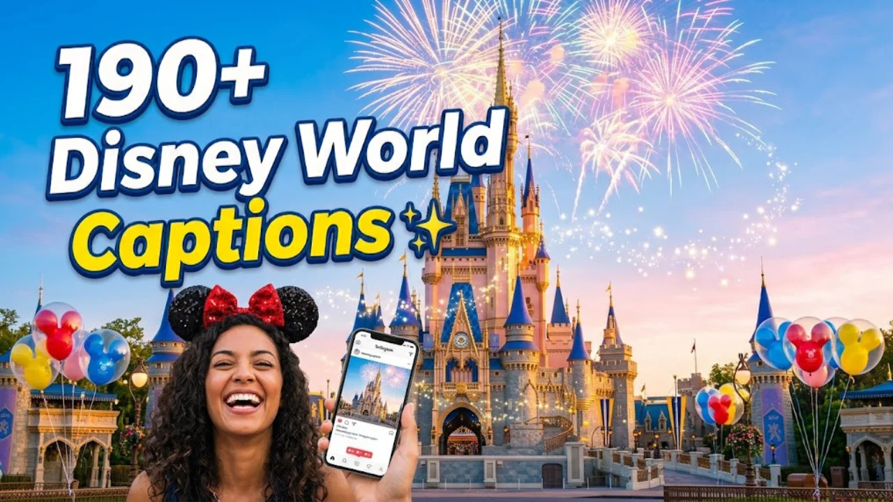 190+ Disney World Captions for Instagram: Funny, Magical, Cute & Short (2026)