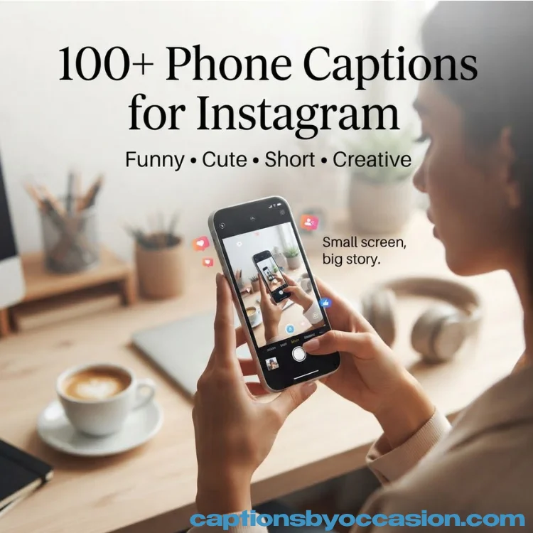 100+ Phone Captions for Instagram in 2026: Funny, Cute, Short & Creative Ideas