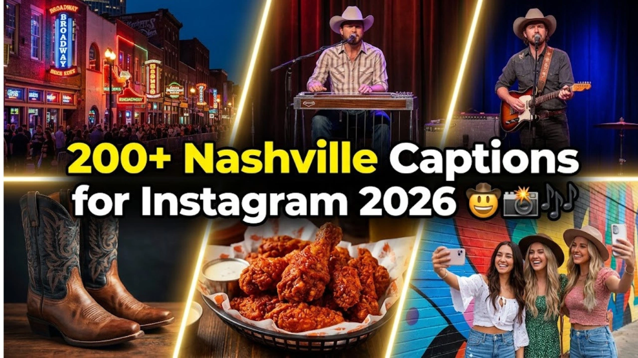 200+ Best Nashville Captions for Instagram in 2026 (Funny, Cute & Country)