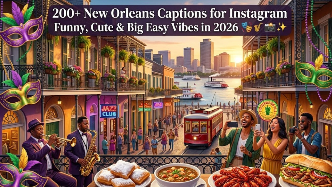 200+ New Orleans Captions for Instagram in 2026 That Perfectly Capture the Big Easy