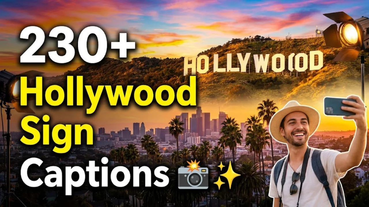 230+ Hollywood Sign Captions for Instagram: Funny, Iconic, Short & Picture-Perfect (2026)