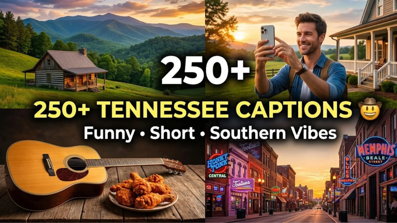 250+ Tennessee Captions for Instagram That Get More Likes in 2026