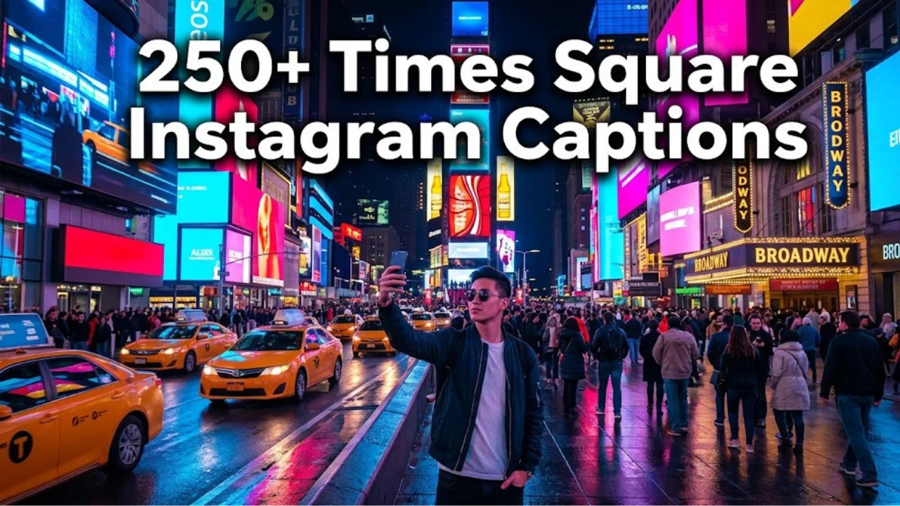 250+ Times Square Captions for Instagram: Funny, Iconic, Short & Bright (2026)