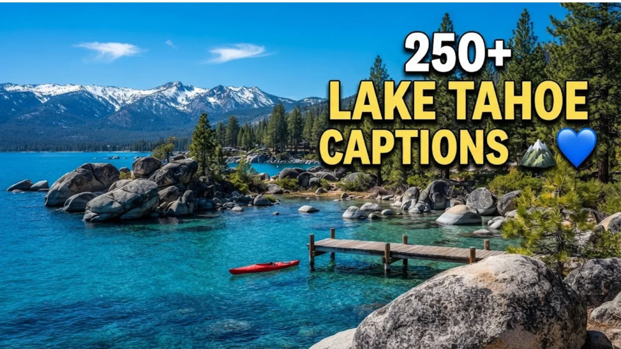 250+ Lake Tahoe Captions for Instagram: Funny, Scenic, Adventure & Lake Quotes (2026)