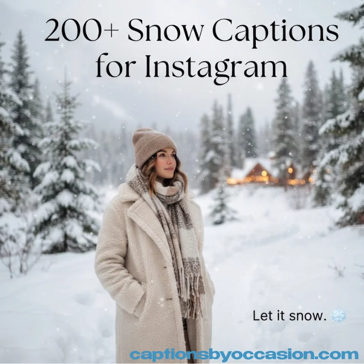 200+ Snow Captions for Instagram: Cute, Funny, Aesthetic & Short Winter Ideas