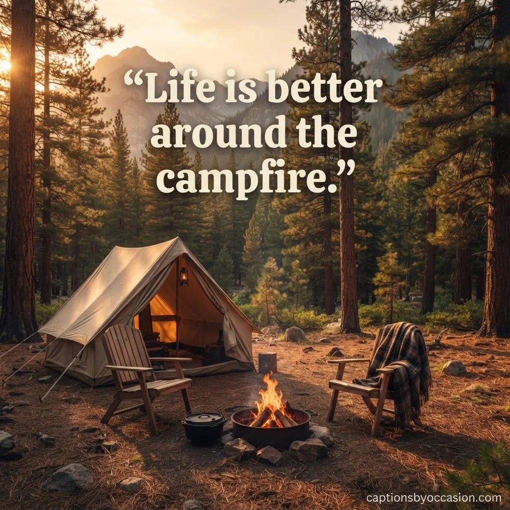 200+ Camping Captions for Instagram: Funny, Short, Cute, Nature & Adventure Ideas