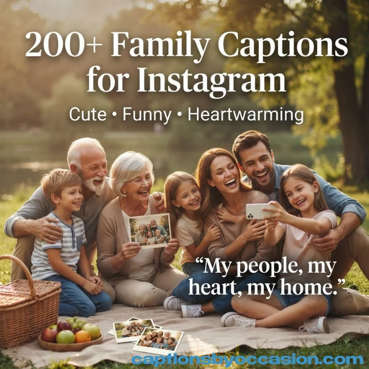 200+ Family Captions for Instagram: Cute, Funny & Heartwarming Ideas