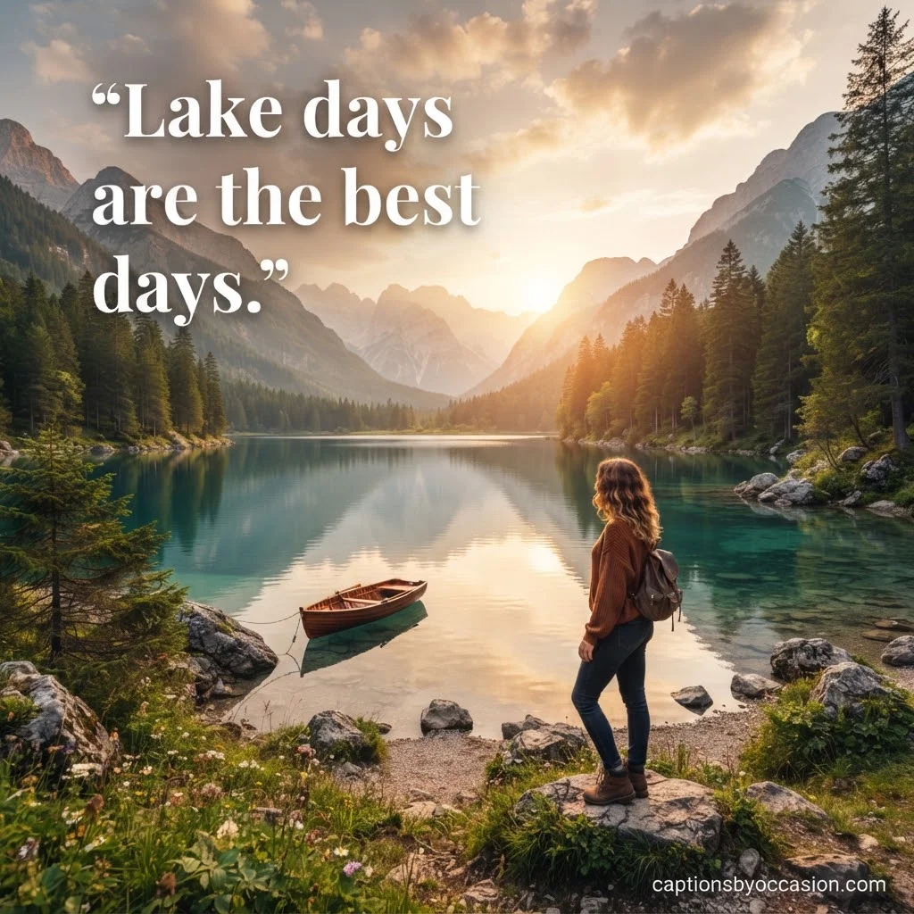 250+ Best Lake Captions for Instagram: Short, Funny, Cute, Nature & Scenic Ideas