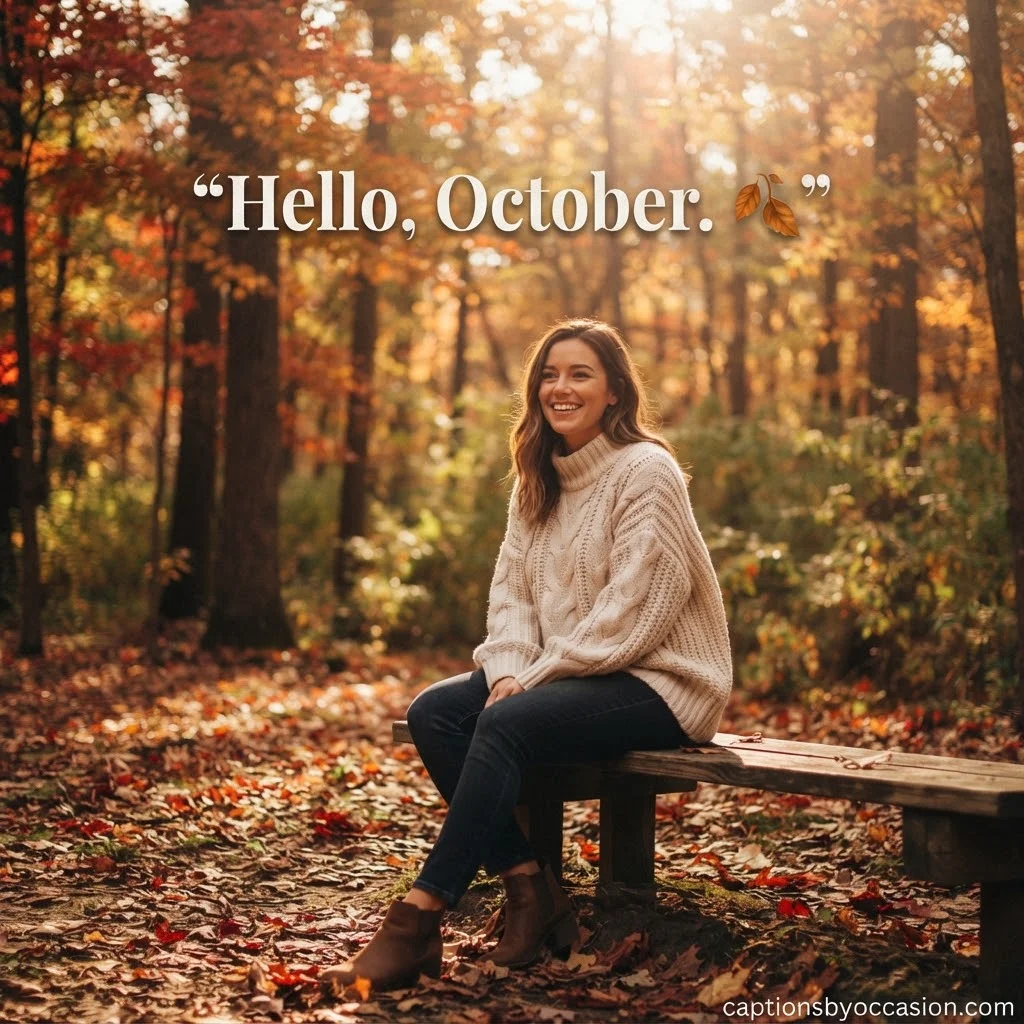 250+ October Captions for Instagram: Fall Vibes, Pumpkin & Spooky Fun