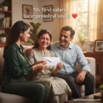 100+ First Salary Gift to Parents Captions: Emotional, Proud & Heartfelt