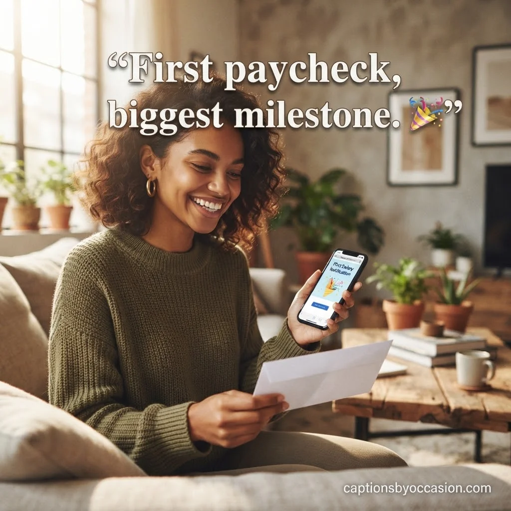 150+ First Paycheck Captions for Instagram: Proud, Emotional, Funny & Heartfelt