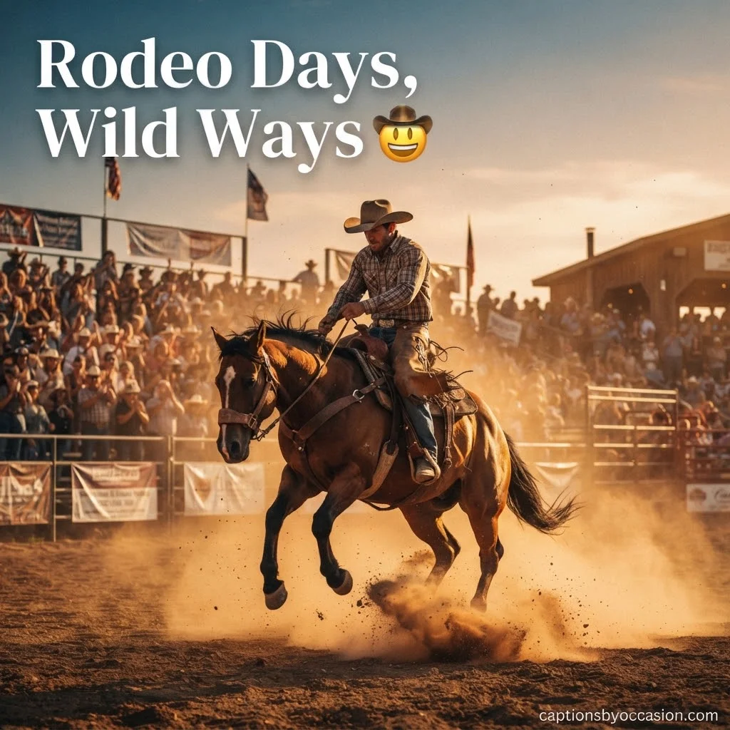 200+ Rodeo Captions for Instagram: Funny, Short, Western & Cowboy Vibes