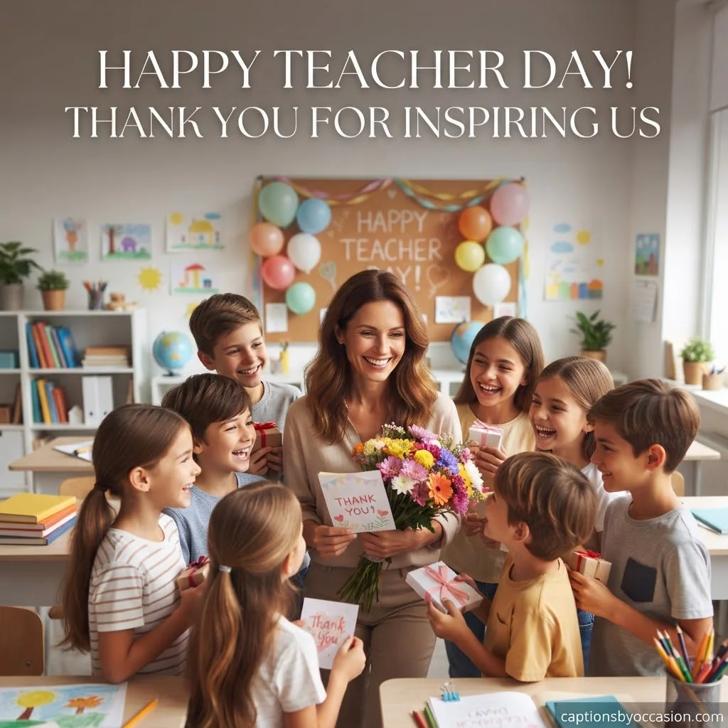 100+ Happy Teacher Day Captions for Instagram: Thankful, Funny & Heartwarming